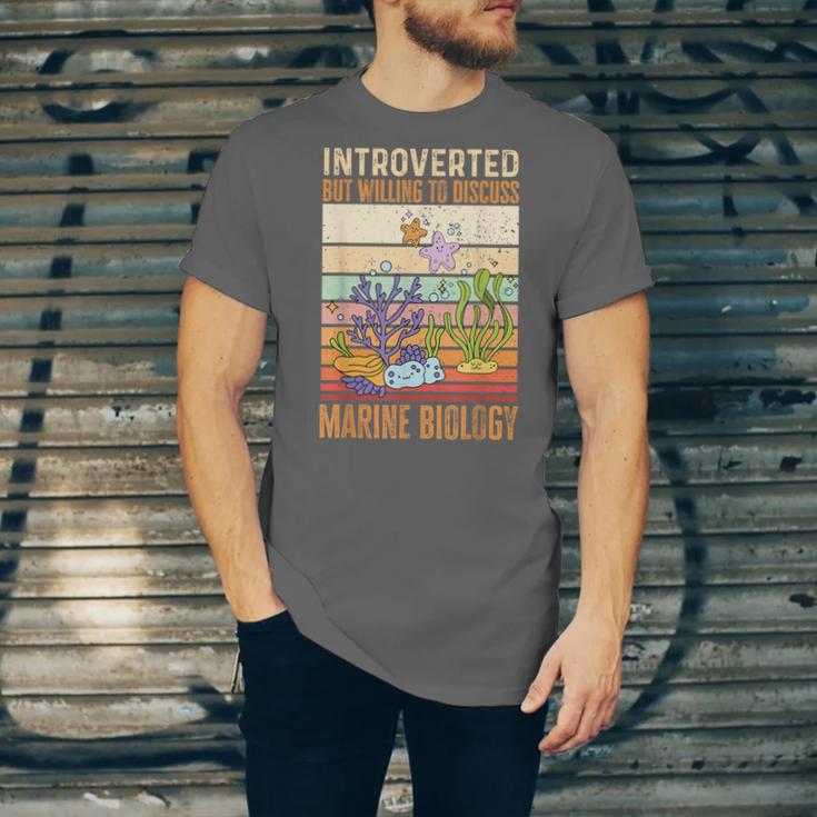 Marine Biology Ocean Introvert Marine Biologist Unisex Jersey T-Shirt Marine Biology Ocean Introvert Marine Biologist Unisex Jersey T-Shirt