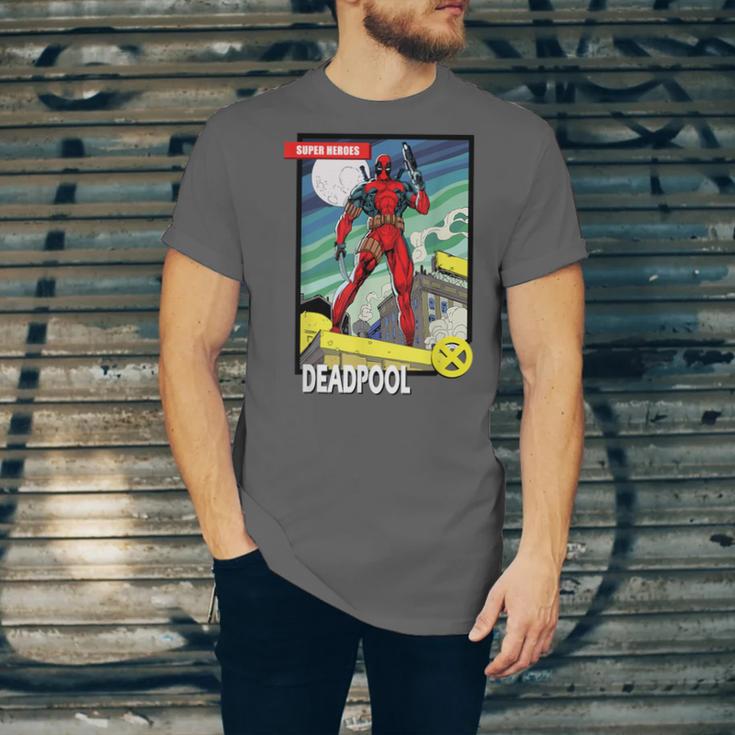 Marvel Comics Deadpool Vintage Book Art Unisex Jersey T-Shirt Marvel Comics Deadpool Vintage Book Art Unisex Jersey T-Shirt