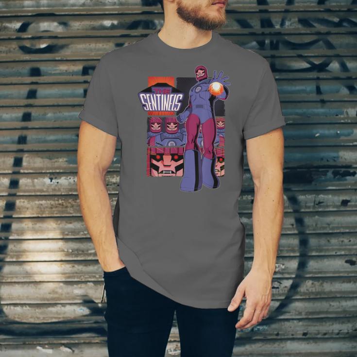 Marvel X-Men '97 Sentinels Vintage Classic Comic Book Panels Unisex Jersey T-Shirt