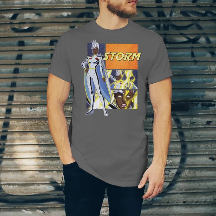 Marvel X-Men '97 Storm Vintage Classic Comic Book Panels Unisex Jersey T-Shirt