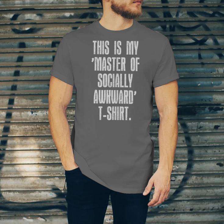 This Is My Master Of Socially Awkward Anti Social Introvert Unisex Jersey T-Shirt This Is My Master Of Socially Awkward Anti Social Introvert Unisex Jersey T-Shirt
