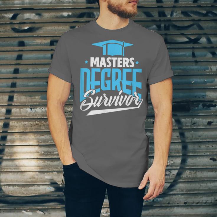 Master's Degree Graduation Masters Degree Survivor Unisex Jersey T-Shirt