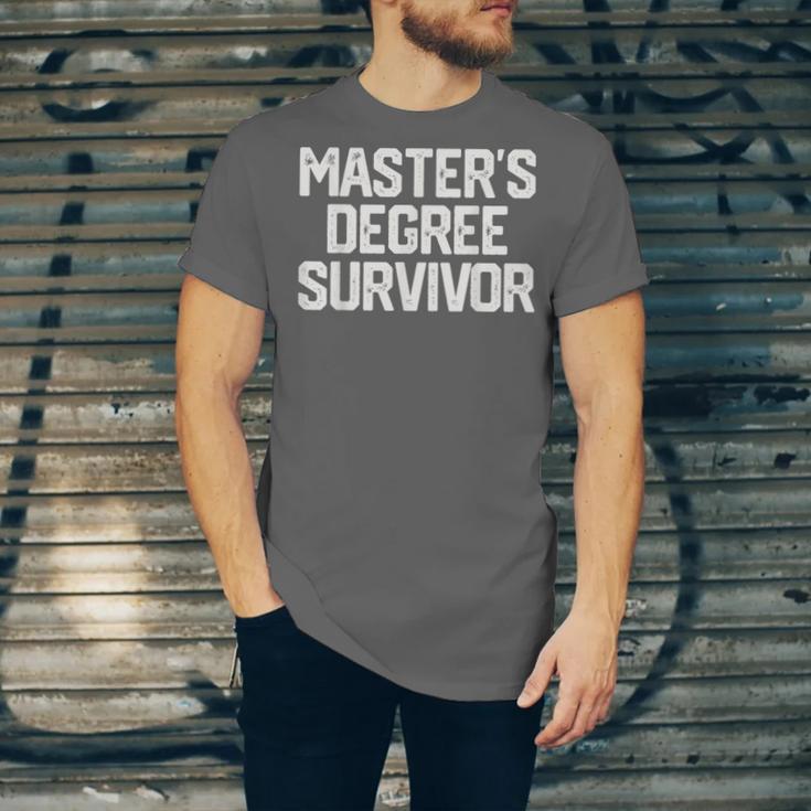 MASTER'S DEGREE SURVIVOR Graduation Grad College Unisex Jersey T-Shirt