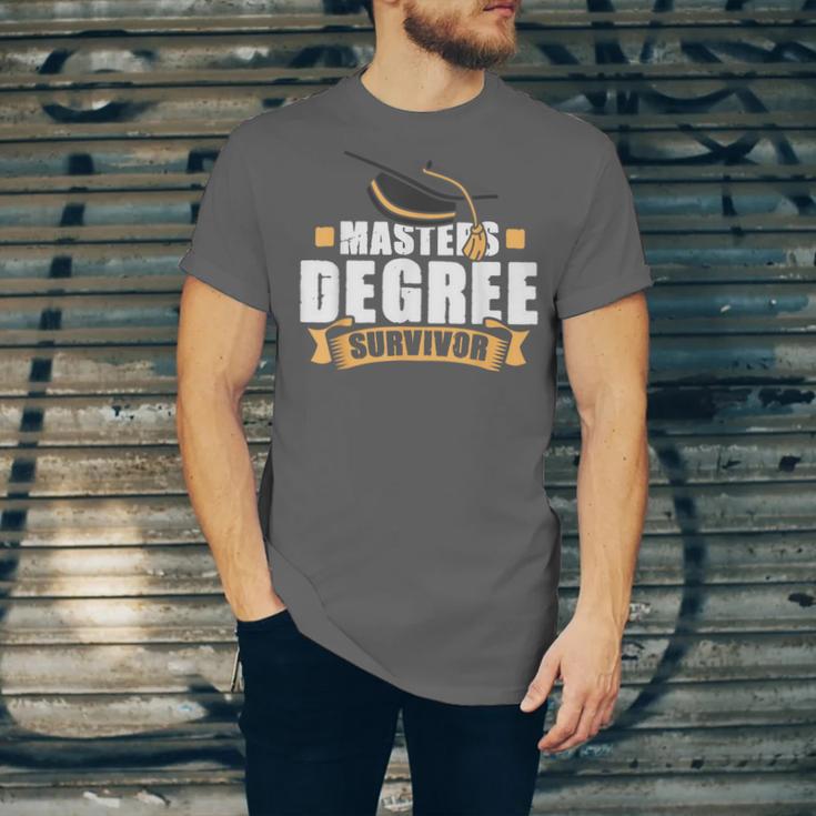 Masters Degree Survivor Graduation For MBA Graduate Unisex Jersey T-Shirt