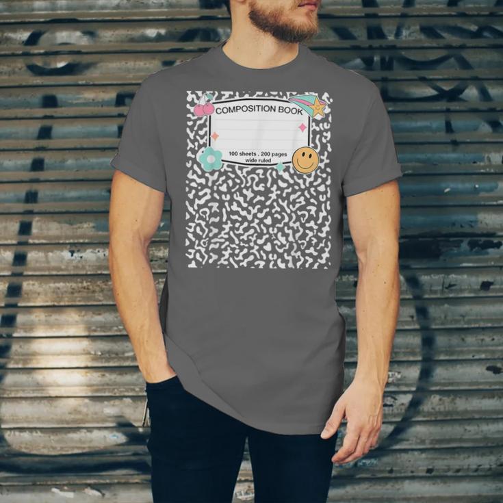 Matching Group Halloween Teacher Composition Book Notebook Unisex Jersey T-Shirt Matching Group Halloween Teacher Composition Book Notebook Unisex Jersey T-Shirt