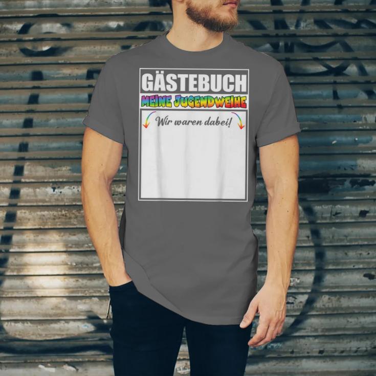 Meine Jugendweihe Guest Book Colourful Wir Waren Dabei MäDchen German Unisex Jersey T-Shirt