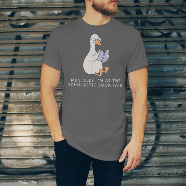 Mentally At The Scholastic Book Fair Retro Vintage Trendy Unisex Jersey T-Shirt