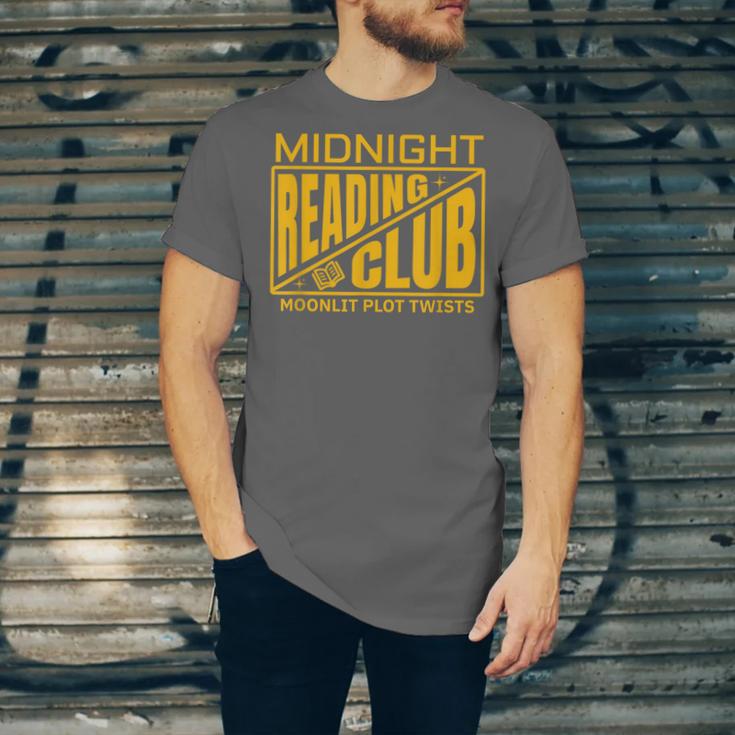 Midnight Reading Club Night Owl Book Readers Unisex Jersey T-Shirt Midnight Reading Club Night Owl Book Readers Unisex Jersey T-Shirt