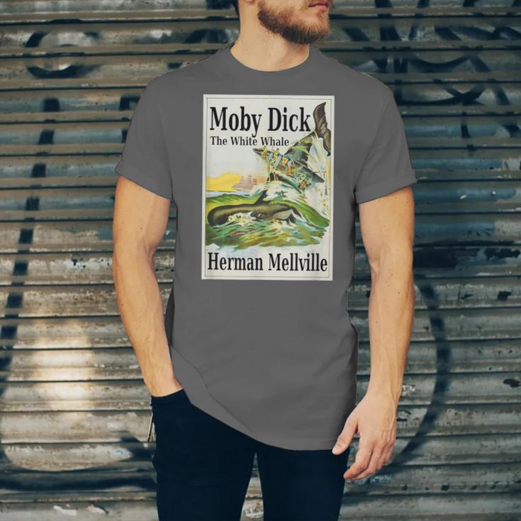 Moby Dick Book Cover Illustration Unisex Jersey T-Shirt