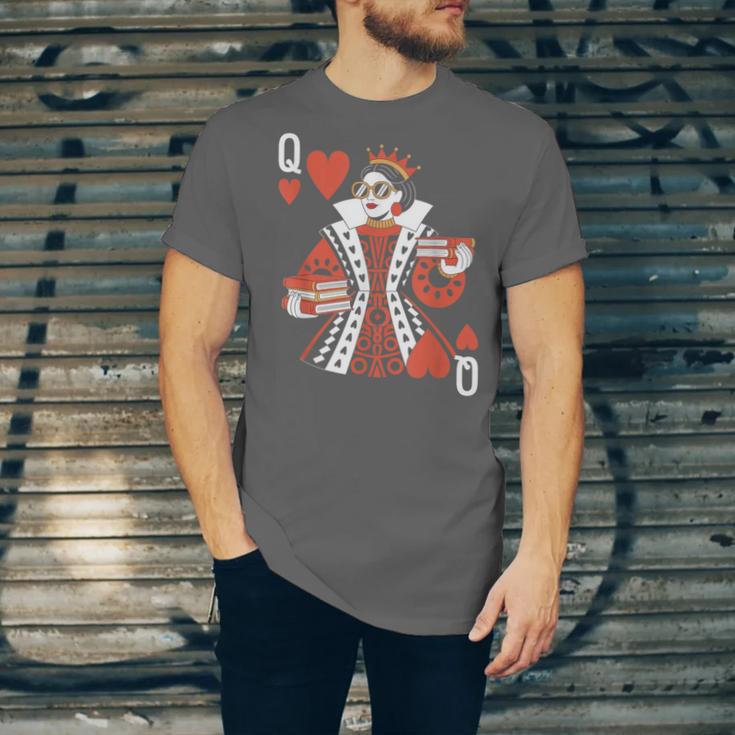 Modern Queen Of Hearts Book Lover Reading Novels Romantasy Unisex Jersey T-Shirt Modern Queen Of Hearts Book Lover Reading Novels Romantasy Unisex Jersey T-Shirt