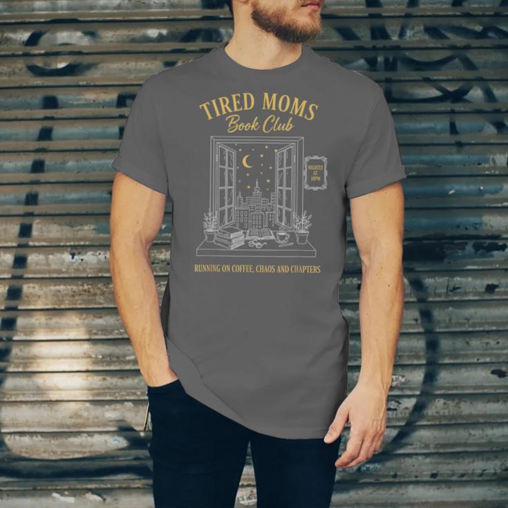 Mom Book Club Tired Moms Book Club Running On Coffee Cha0 Unisex Jersey T-Shirt Mom Book Club Tired Moms Book Club Running On Coffee Cha0 Unisex Jersey T-Shirt
