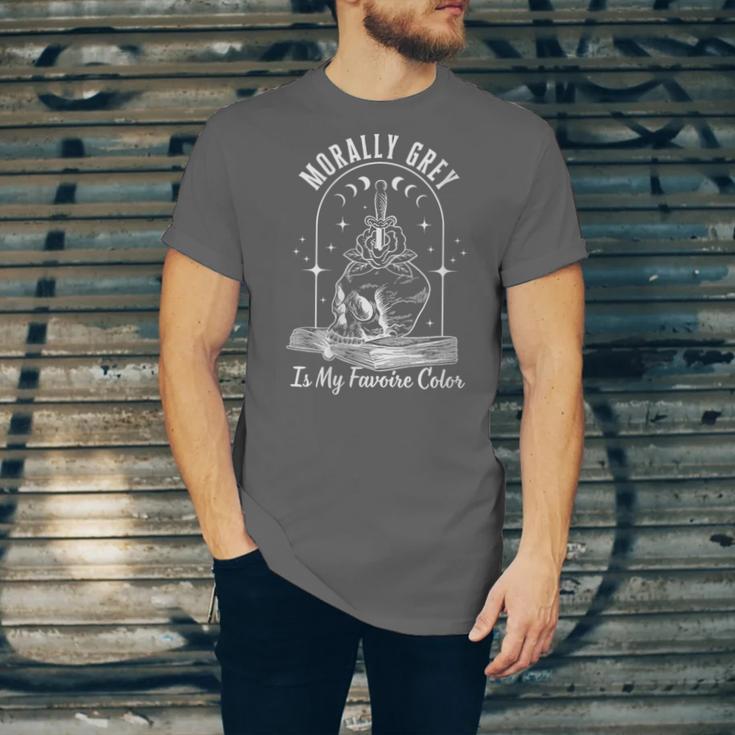 Morally Grey Book Lover Morally Grey Is My Favorite Color Unisex Jersey T-Shirt Morally Grey Book Lover Morally Grey Is My Favorite Color Unisex Jersey T-Shirt