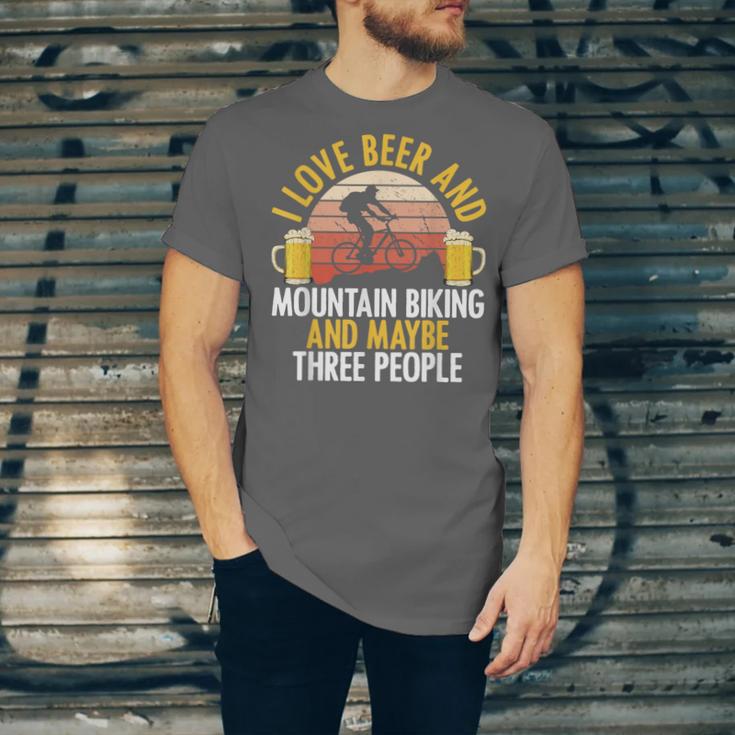 Mountain Biking Beer Drinking Introvert Sayings For Cyclist Unisex Jersey T-Shirt Mountain Biking Beer Drinking Introvert Sayings For Cyclist Unisex Jersey T-Shirt