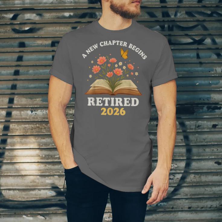 A New Chapter Begins Retired 2026 Floral Book Butterfly Tee Unisex Jersey T-Shirt A New Chapter Begins Retired 2026 Floral Book Butterfly Tee Unisex Jersey T-Shirt
