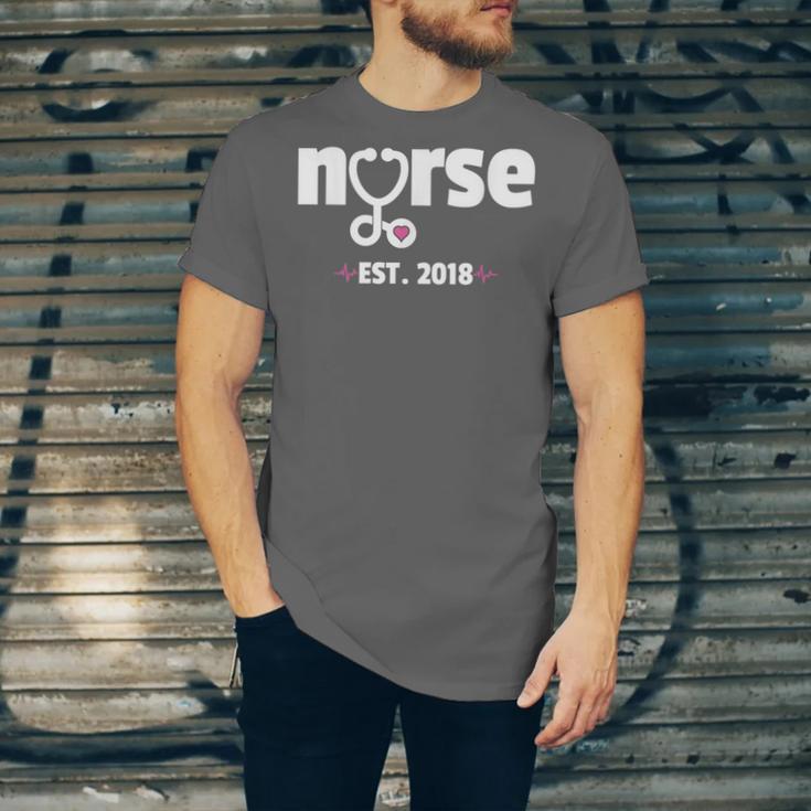 New Nurse Est 2018 Nursing School Graduation Unisex Jersey T-Shirt