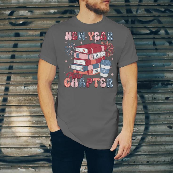 New Year New Chapter Happy New Year 2025 Book Lover Unisex Jersey T-Shirt