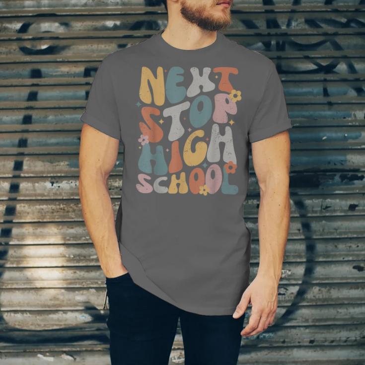 Next Stop High School Middle School Graduation Last Day Unisex Jersey T-Shirt