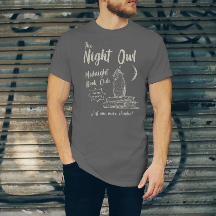 Night Owl Book Club Bookish Book Lover Tee Unisex Jersey T-Shirt Night Owl Book Club Bookish Book Lover Tee Unisex Jersey T-Shirt