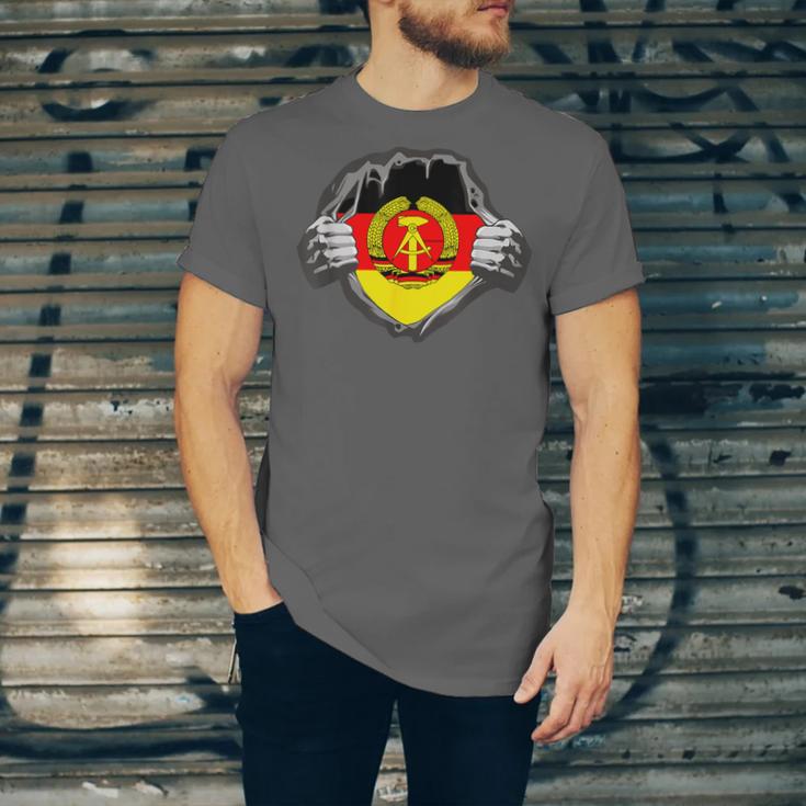 Nostalgia Chest Flag GDR Unisex Jersey T-Shirt Nostalgia Chest Flag GDR Unisex Jersey T-Shirt