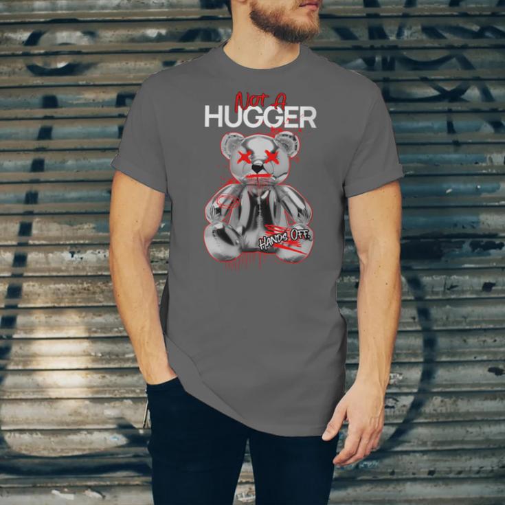 Not A Hugger Teddy Bear Antisocial Introvert Unisex Jersey T-Shirt Not A Hugger Teddy Bear Antisocial Introvert Unisex Jersey T-Shirt