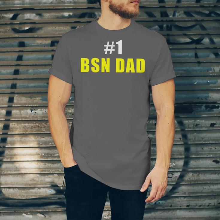 Nurse BSN Student Graduate Dad Nursing Graduation Unisex Jersey T-Shirt