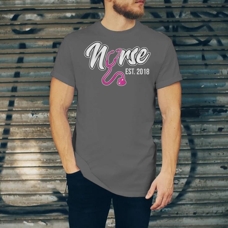 Nursing Graduation Nurse Est 2018 T-Shirt Unisex Jersey T-Shirt