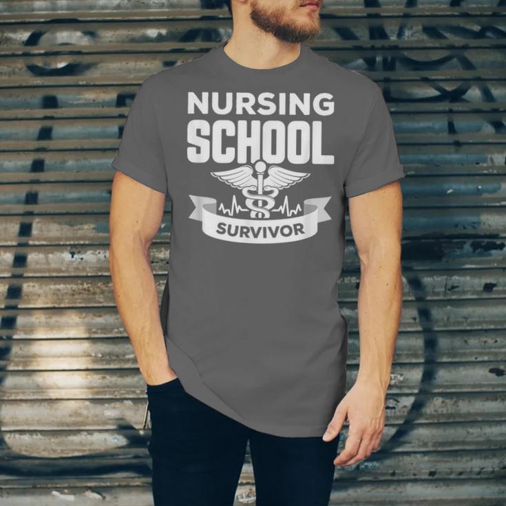 Nursing School Survivor Senior Nurse Graduation TShirt Unisex Jersey T-Shirt