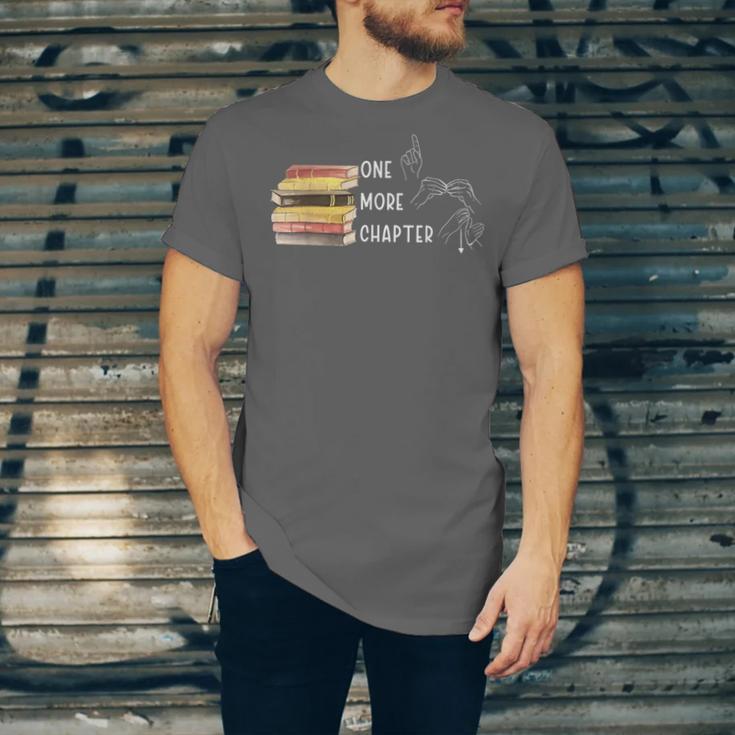 One More Chapter Sign Language Deaf Reading Book Lover Unisex Jersey T-Shirt