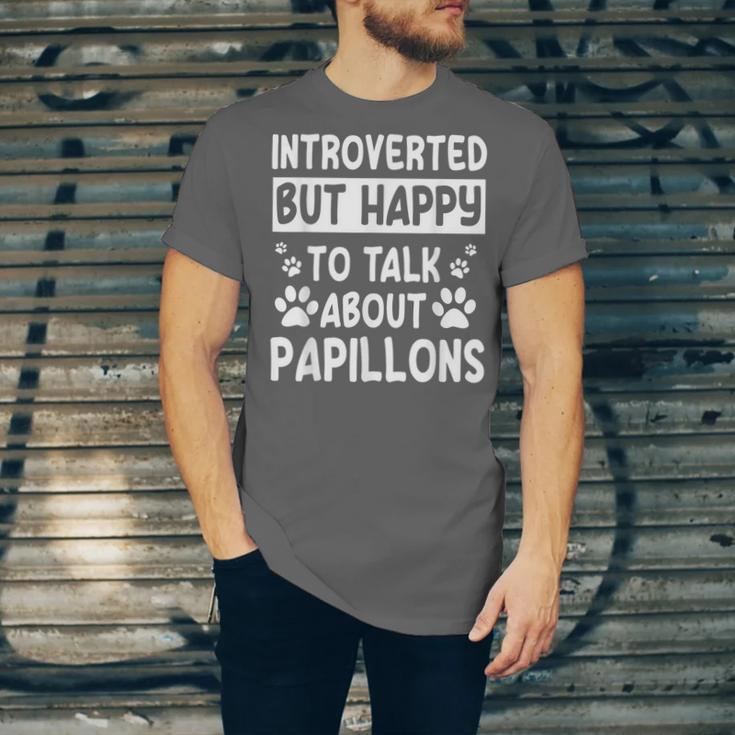 Papillon Dog Owner Introverted Spaniel Breed Fur Parent Unisex Jersey T-Shirt Papillon Dog Owner Introverted Spaniel Breed Fur Parent Unisex Jersey T-Shirt