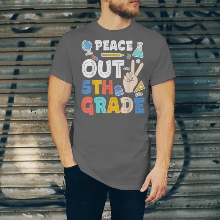 Peace Out 5th Grade Fifth Grade Graduation T-Shirt Unisex Jersey T-Shirt