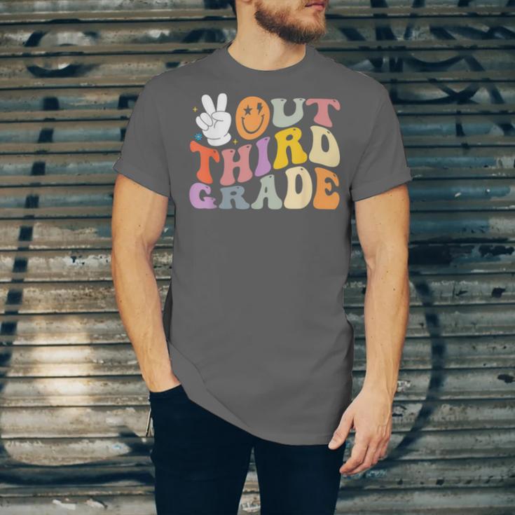 Peace Out Third 3rd Grade Graduation Graduate Class Of 2025 Unisex Jersey T-Shirt