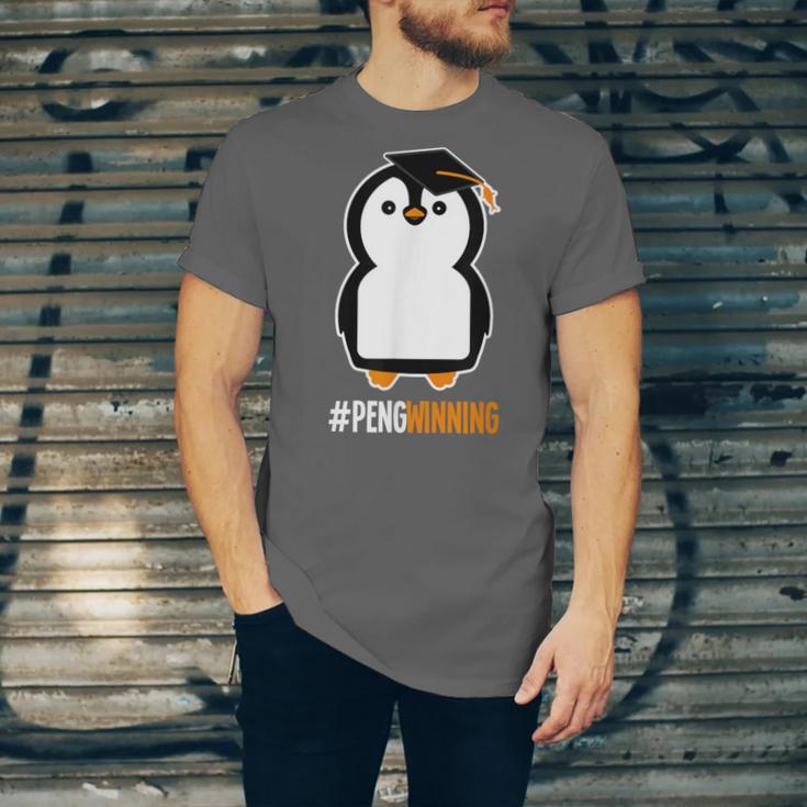 Penguin Graduation For Grads Hashtag Pengwinning Unisex Jersey T-Shirt