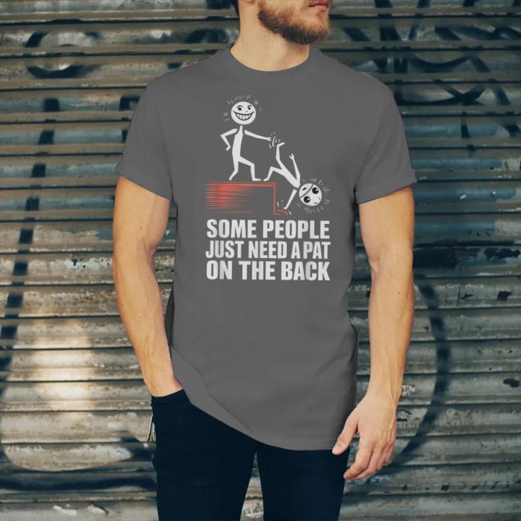 Some People Just Need A Pat On The Back Introvert Unisex Jersey T-Shirt Some People Just Need A Pat On The Back Introvert Unisex Jersey T-Shirt