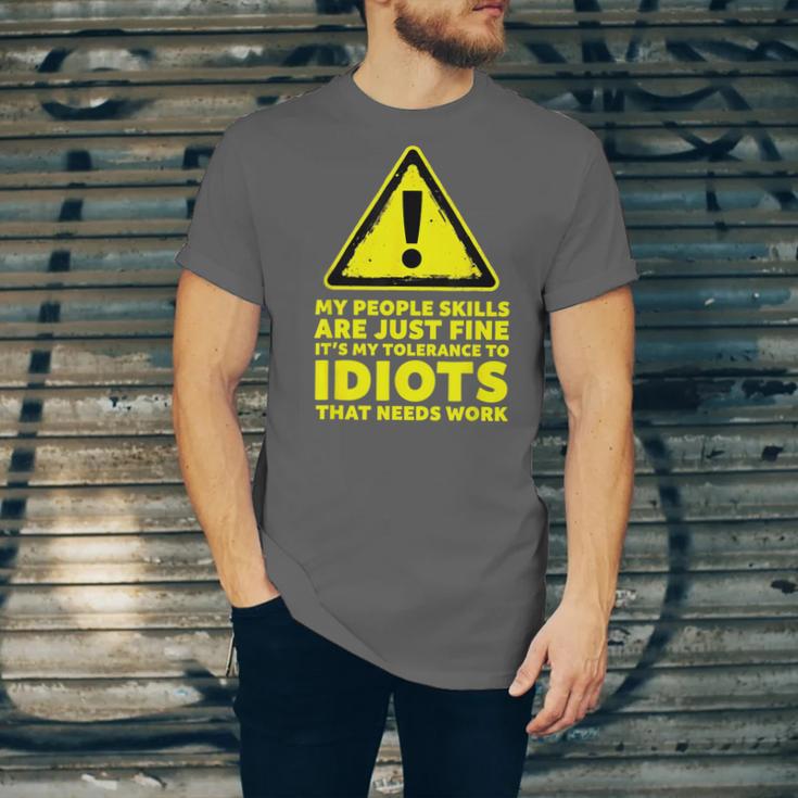 My People Skills Are Just Fine Sarcastic Introvert Unisex Jersey T-Shirt My People Skills Are Just Fine Sarcastic Introvert Unisex Jersey T-Shirt