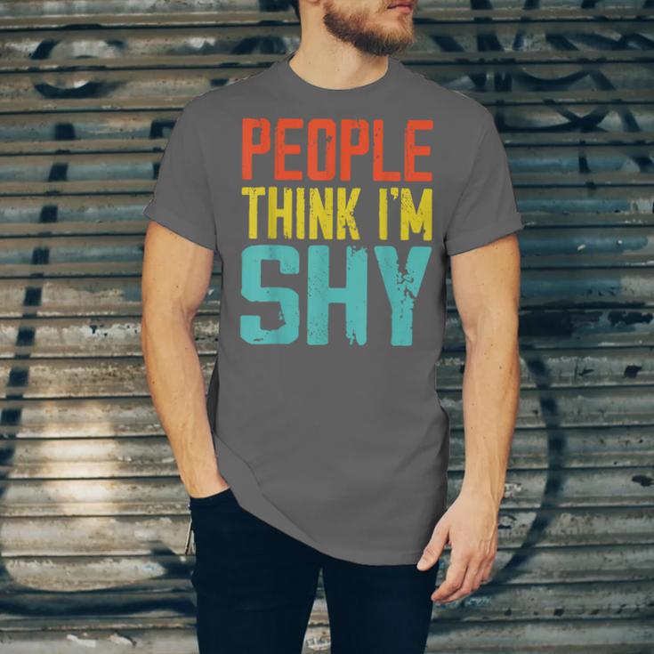 People Think I'm Shy I Introvert Unisex Jersey T-Shirt People Think I'm Shy I Introvert Unisex Jersey T-Shirt
