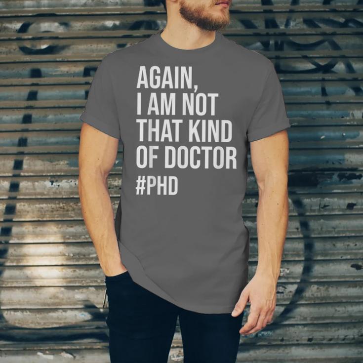 PHD Doctorate Phinished Doctoral Degree PHD Graduation Unisex Jersey T-Shirt