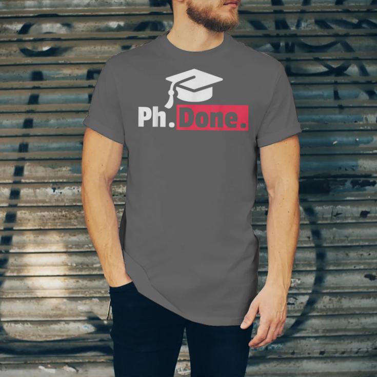 PhD GraduationShirt PhDone Tee For Graduates Unisex Jersey T-Shirt