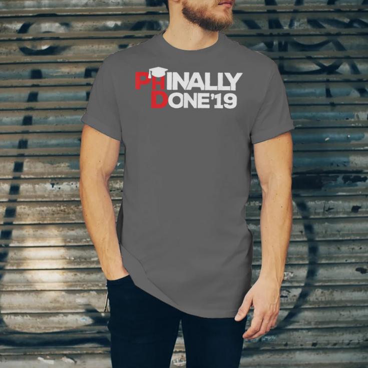 Phinally Done Graduation 2019 Phd Shirt Unisex Jersey T-Shirt