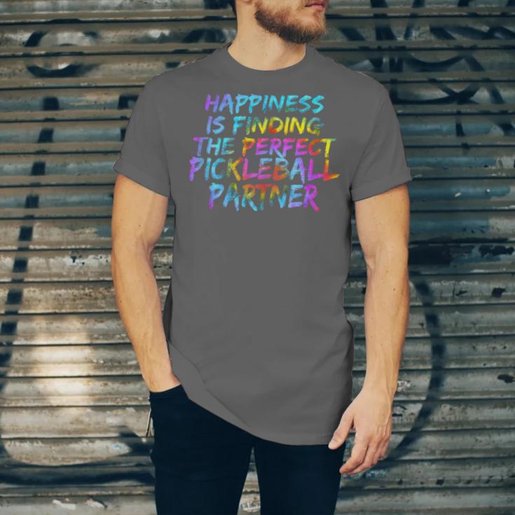 Pickleball Saying Introvert Pickleball Game Partner Unisex Jersey T-Shirt