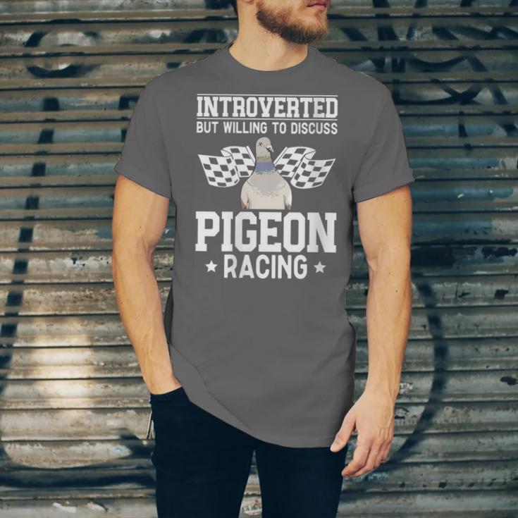 Pigeon Racing Introvert Pigeon Breeder Homing Pigeon Unisex Jersey T-Shirt Pigeon Racing Introvert Pigeon Breeder Homing Pigeon Unisex Jersey T-Shirt