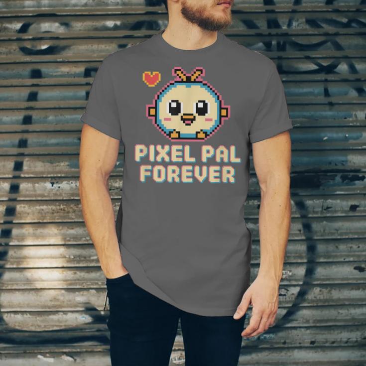 Pixel Art Pet Y2K Retro Vintage Digital Nostalgia Y2K Tech Unisex Jersey T-Shirt