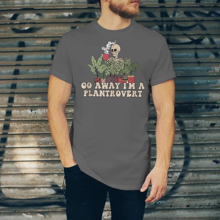 Plant Coffee Lover Plantrovert Gardening Introvert Unisex Jersey T-Shirt
