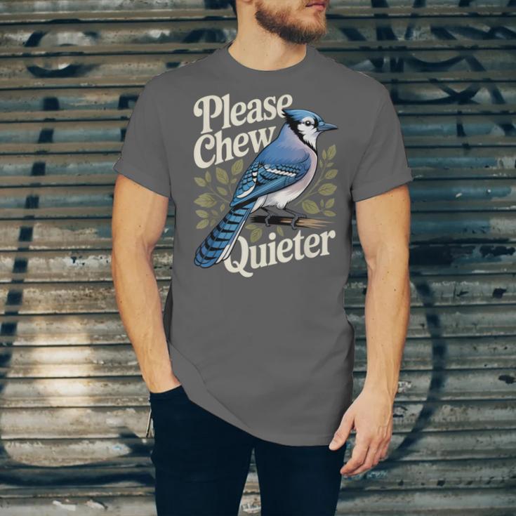 Please Chew Quieter Introvert Christmas Bird Watcher Unisex Jersey T-Shirt Please Chew Quieter Introvert Christmas Bird Watcher Unisex Jersey T-Shirt