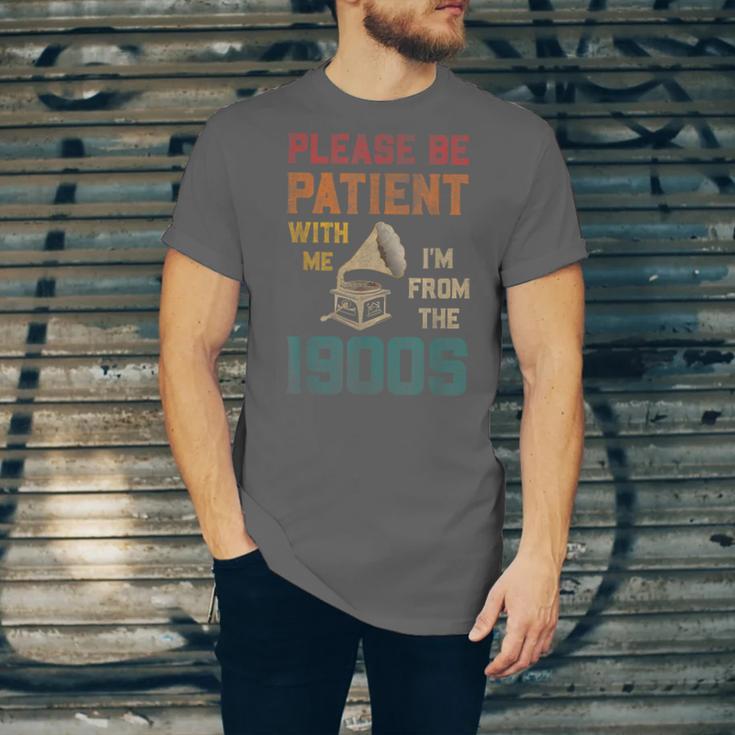 Please Be Patient With Me I'm From The 1900s Cool Gramophone Unisex Jersey T-Shirt