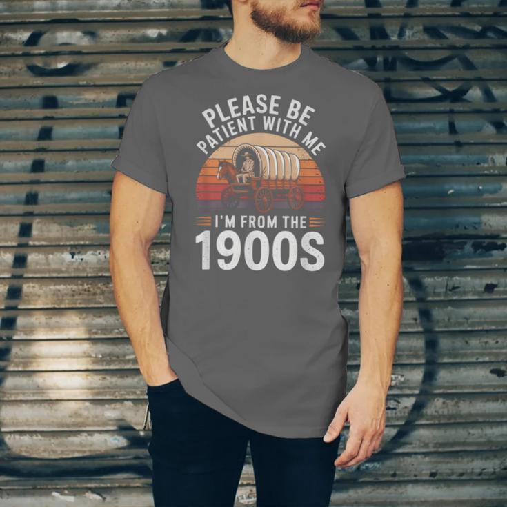 Please Be Patient With Me I'm From The 1900s Grandma Grandpa Unisex Jersey T-Shirt