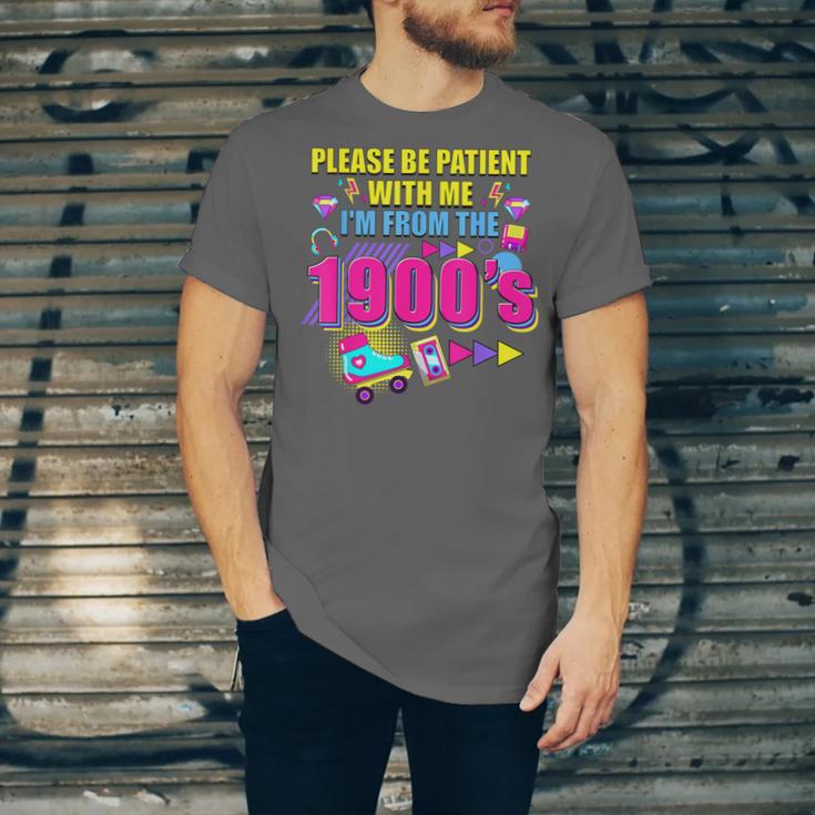 Please Be Patient With Me I'm From The 1900s Retro Vibes Unisex Jersey T-Shirt