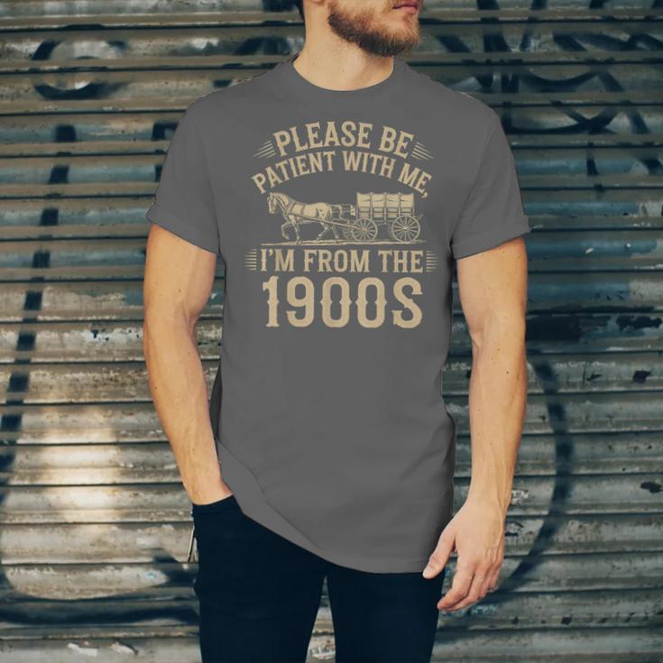Please Be Patient With Me I'm From The 1900s Vintage Horse Unisex Jersey T-Shirt