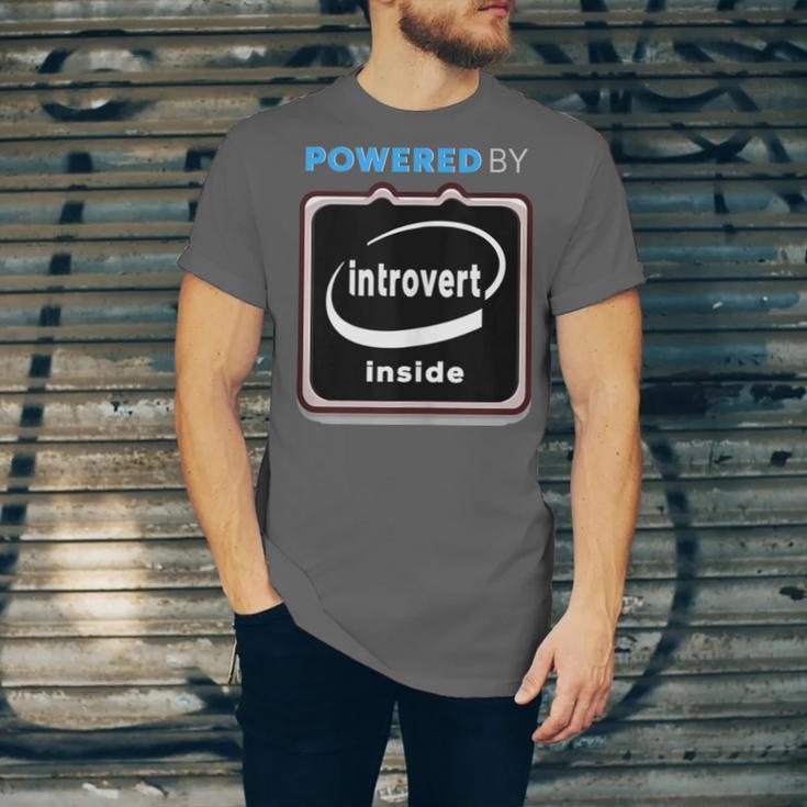 Powered By Introvert Inside Embrace Your Quiet Strength Unisex Jersey T-Shirt