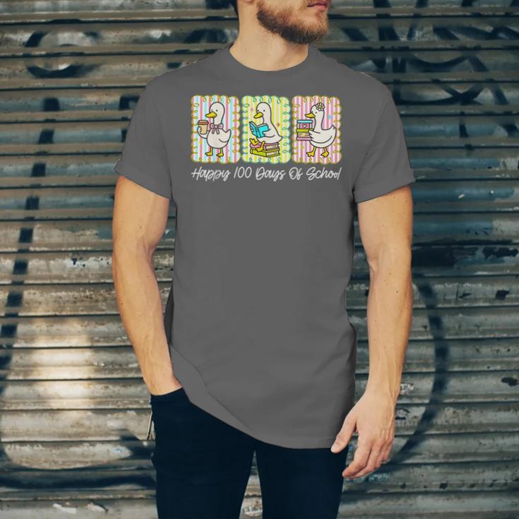 Preppy 100 Days Of School Goose Coffee Books Teacher Life Unisex Jersey T-Shirt Preppy 100 Days Of School Goose Coffee Books Teacher Life Unisex Jersey T-Shirt