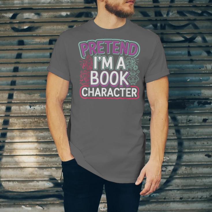 Pretend I'm A Book Character Reader Fan Cosplay Unisex Jersey T-Shirt Pretend I'm A Book Character Reader Fan Cosplay Unisex Jersey T-Shirt
